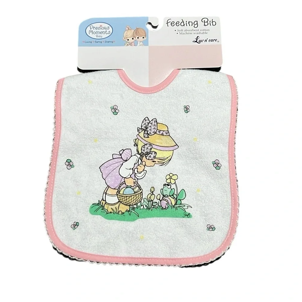 Vintage Precious Moments Pink Bib